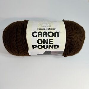 Caron One Pound Yarn Color Espresso 1 Skein 100% Acrylic New